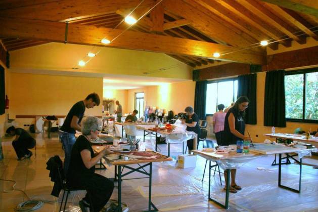 Gli artisti al Simposio